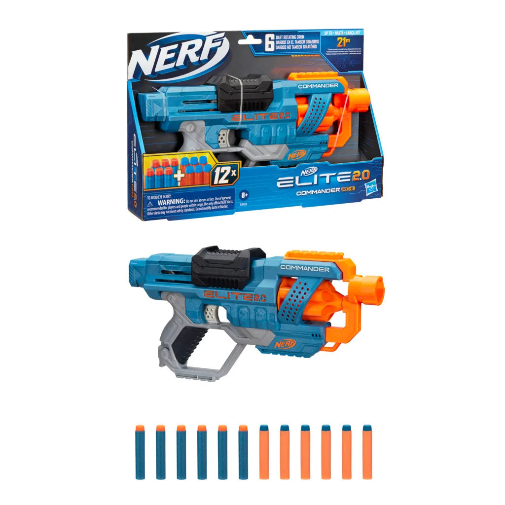 Lançador De Dardos Commander - Nerf - Elite 2.0