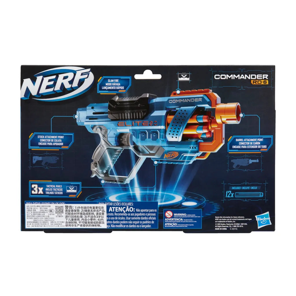 Lançador De Dardos Commander - Nerf - Elite 2.0