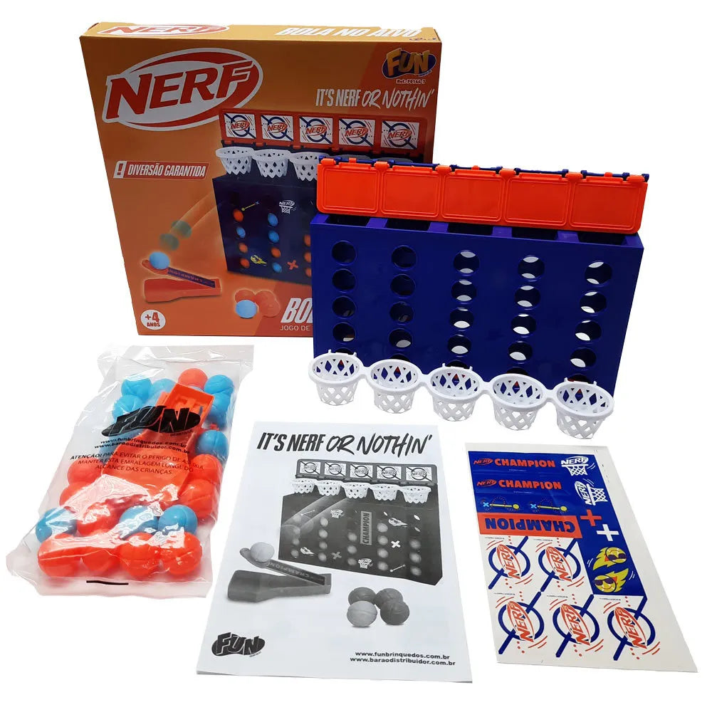 Jogo de Ação - Nerf - Basquete Bola no Alvo