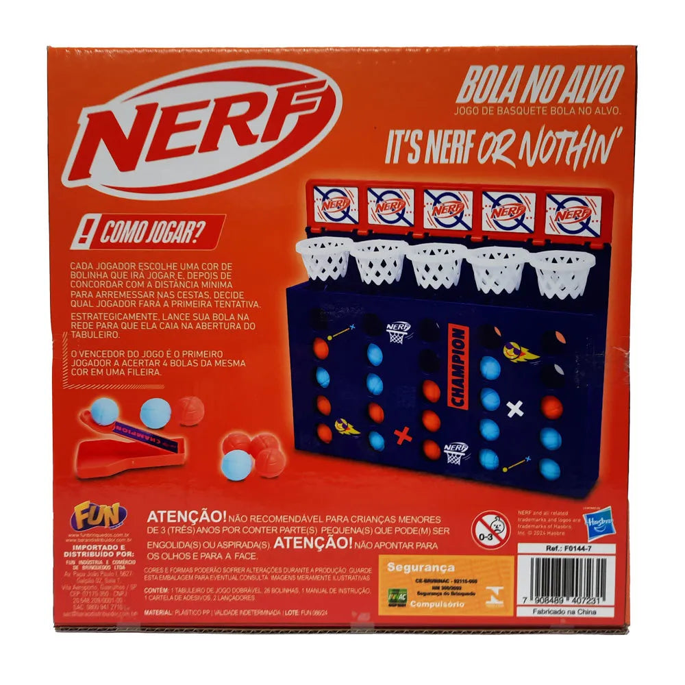 Jogo de Ação - Nerf - Basquete Bola no Alvo
