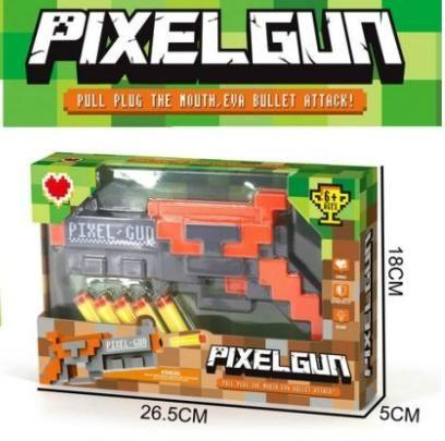 Lança Dardos Tipo Nerf Minecraft Pixel Gun