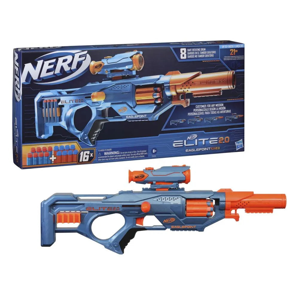 Lançador de Dardos EAGLEPOINT - Nerf Elite 2.0