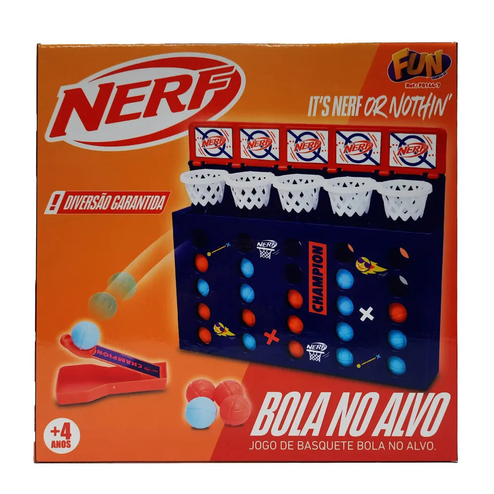 Jogo de Ação - Nerf - Basquete Bola no Alvo
